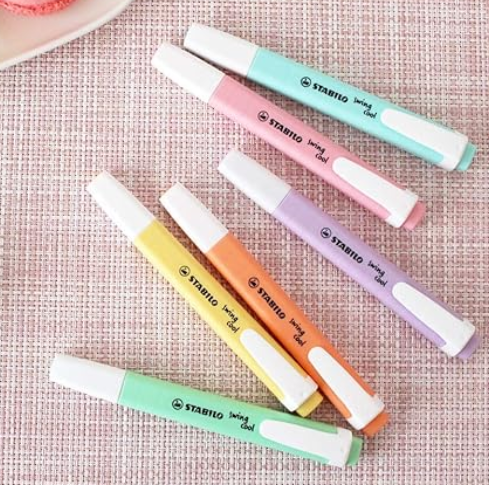 Marca Texto Swing Cool 6 Cores Tons Pastel